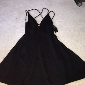 BLACK SKATER DRESS, NWT